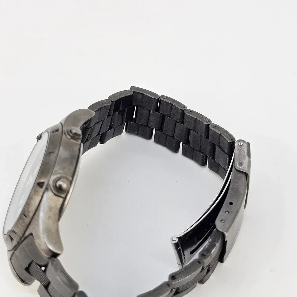 Timex Expedition Men Watch 38MM Ana-Digi Black Dial Gunmetal Band 7.5